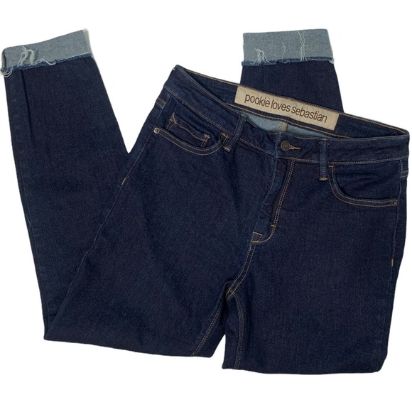 Pookie Loves Sebastian Cuffed Ankle Jeans 29 - Picture 2 of 5